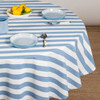 Cucina Chambray Stripe Round Tablecloth