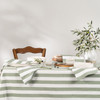 Cucina Olive Stripe Rectangular Tablecloth