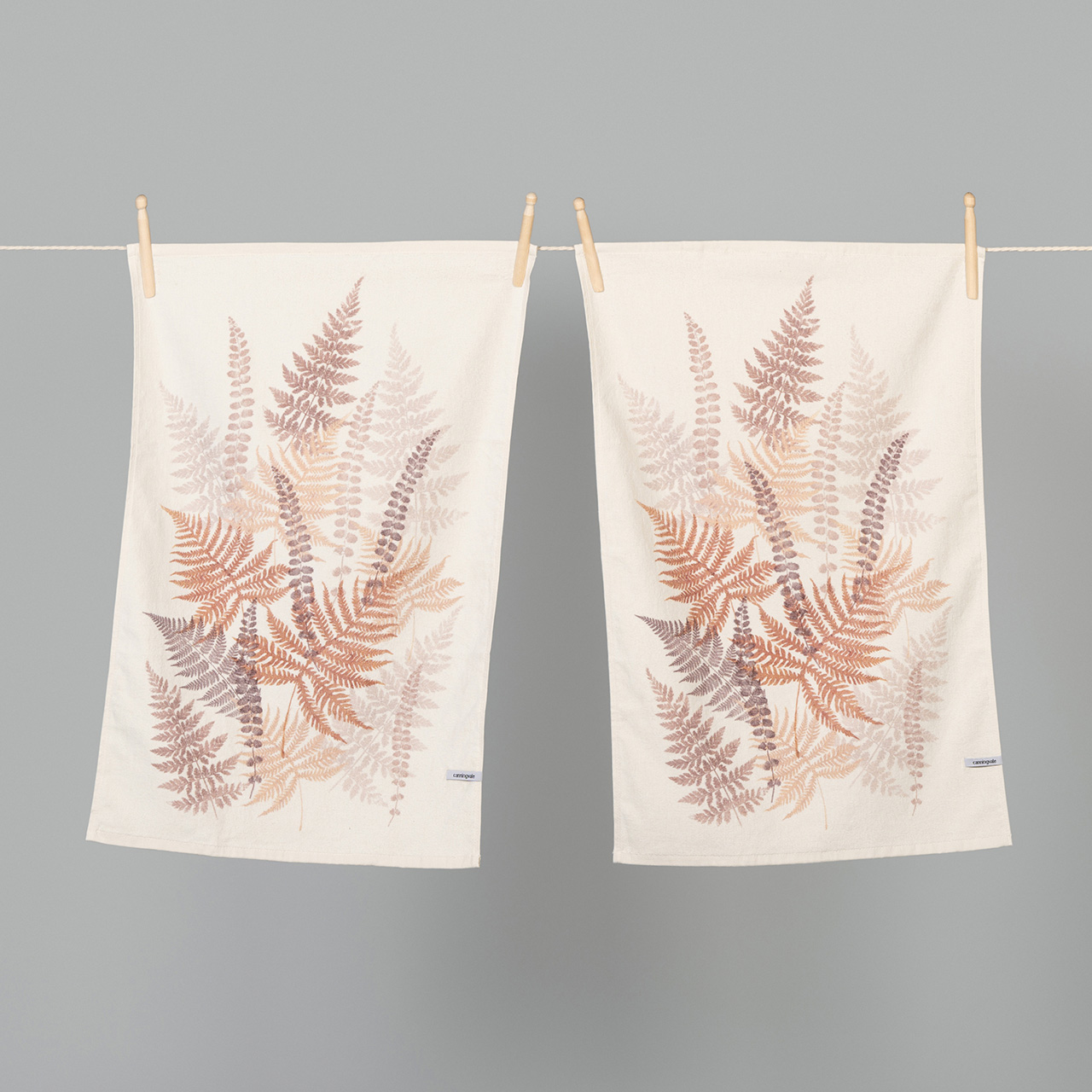 Aussie Tea Towel Botanical Twin Pack - Fern