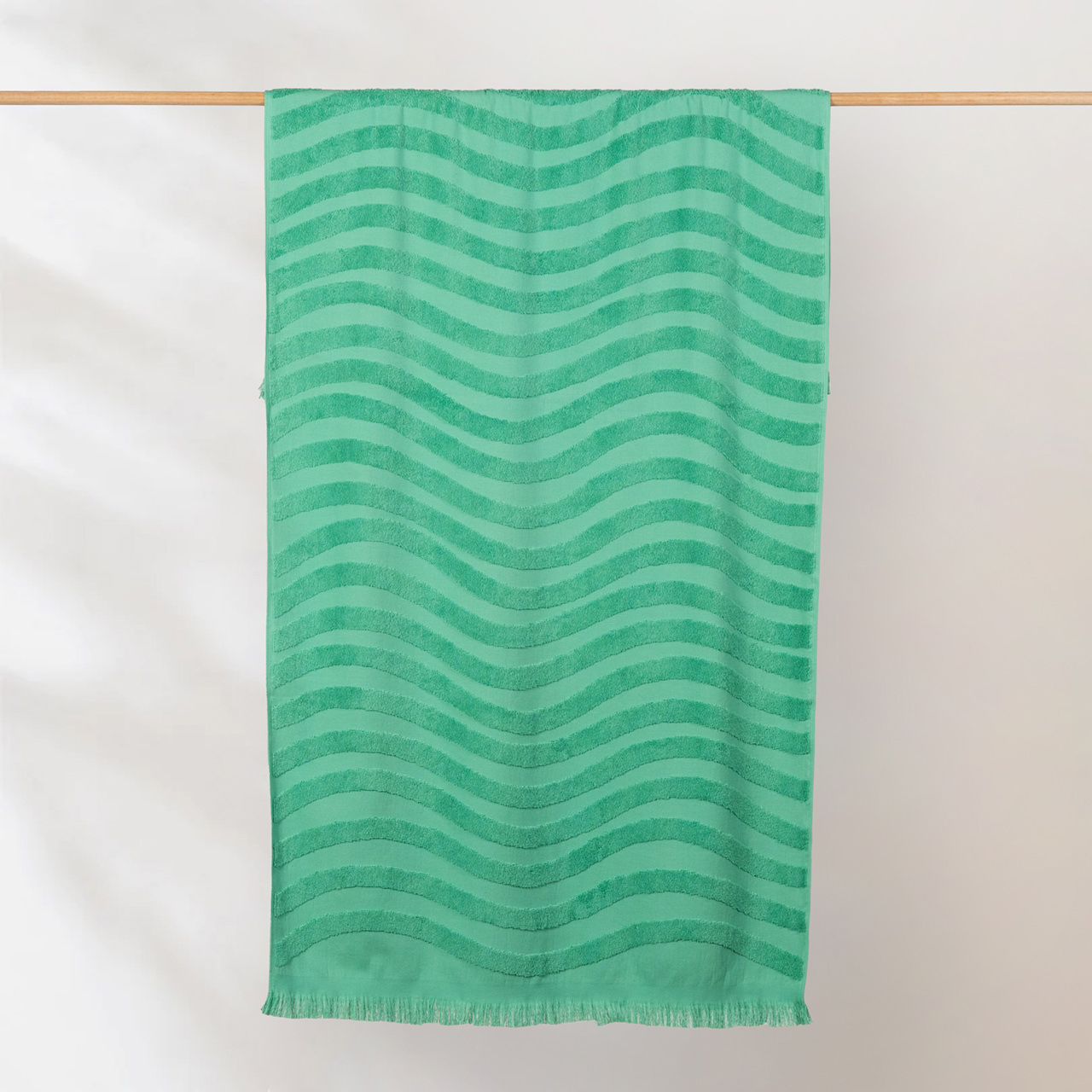 Positana Terry Beach & Bath Towel - Wave Agave