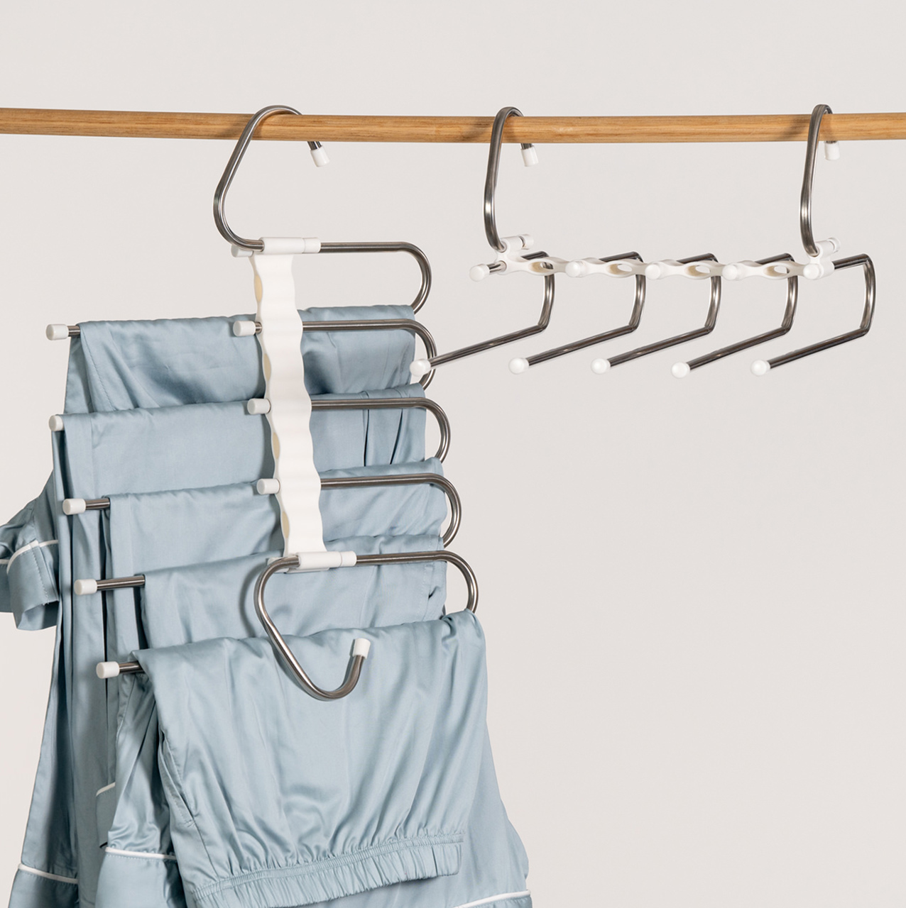 Robinsons Space-Saving Pant Hanger Twin Pack