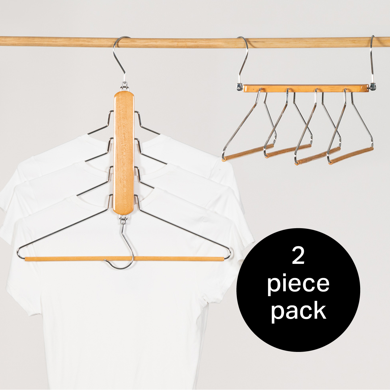 Robinsons Space-Saving Pant & Top Hanger Twin Pack