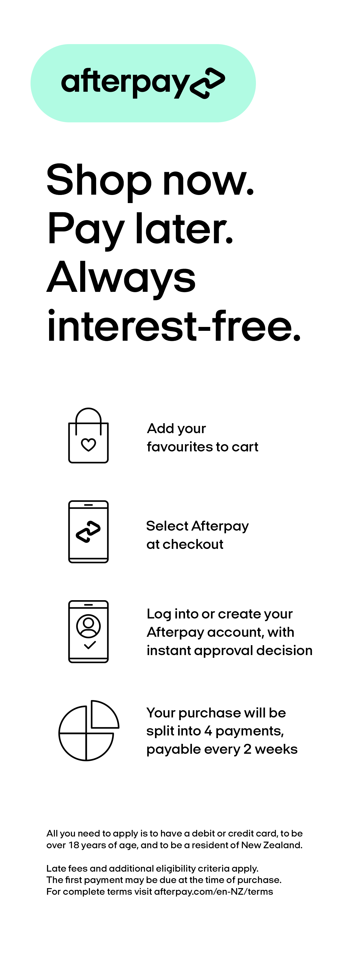 Afterpay Terms NZ